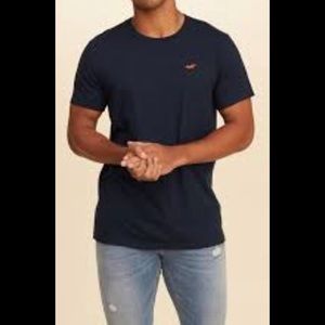NWT Men’s Navy Hollister Crew Neck Tee Size Small